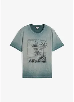 T-shirt in een verwassen look van biologisch katoen, bonprix