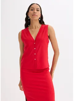 Mouwloos vest in een gebreide look, bonprix
