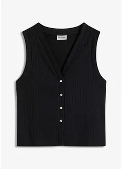 Mouwloos vest in een gebreide look, bonprix