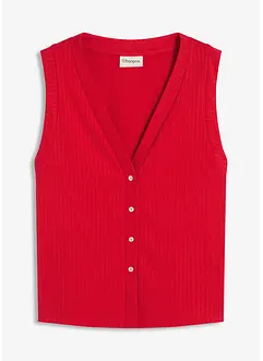 Mouwloos vest in een gebreide look, bonprix
