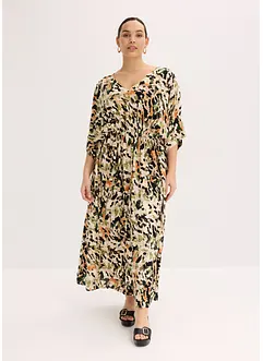 Maxi jurk met pailletten van soepele viscose, bonprix