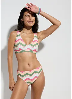 Bralette bikini met V-hals (2-dlg. set), bonprix