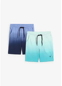 Sweat bermuda van katoen (set van 2), bonprix