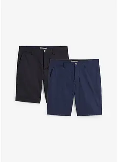 Stretch chino bermuda, regular fit (set van 2), bonprix