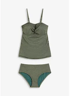 Tankini met gouddraad (2-dlg. set), bonprix