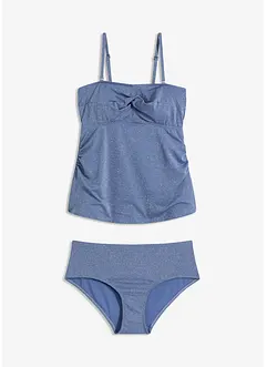 Tankini (2-dlg. set) met gouddraad, bonprix