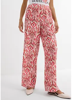 Slip-on broek van gestructureerd crêpe, bonprix