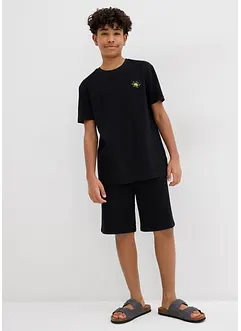 Jongens T-shirt en korte broek van biologisch katoen (2-dlg. set), bonprix