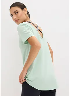 Lang sportshirt met rugdecolleté, bonprix