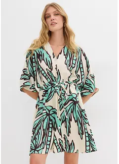 Mini jurk van soepele viscose met kimonomouwen, bonprix
