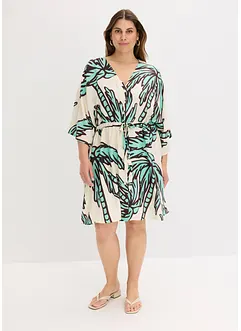 Mini jurk van soepele viscose met kimonomouwen, bonprix