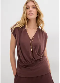 Wikkelshirt van een vloeiende viscosemix, bonprix