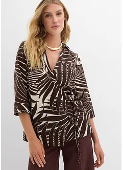 Kimono blouse in linnen look, bonprix