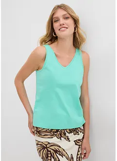 Tanktop van puur katoen (set van 2), bonprix