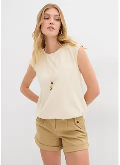 Shirt met elastische boordjes, bonprix