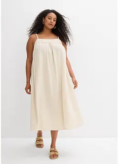 Jurk met spaghettibandjes van een soepele viscose-mix, bonprix