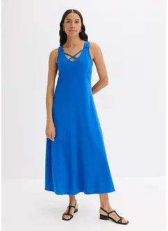 Jurk met spaghettibandjes van biologisch katoen, bonprix