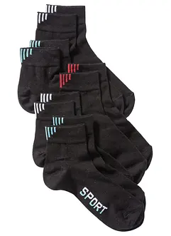 Sportsokken met tekstprint (5 paar), bonprix