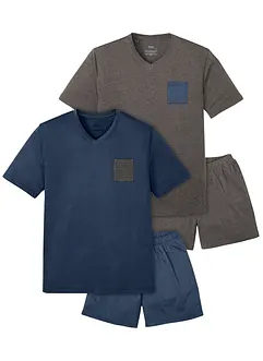 Shortama met katoen (4-dlg. set), bonprix