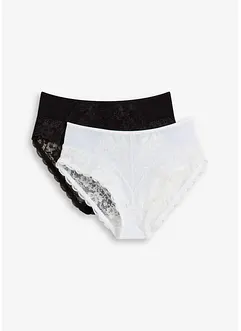 Maxislip (set van 2) met sierlijk kant, bonprix