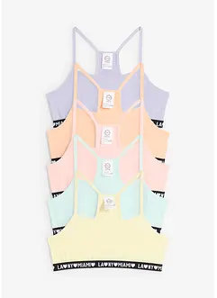 Bralette met biologisch katoen (set van 5), bonprix