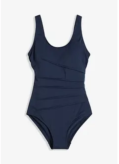 Corrigerend badpak met sierplooitjes, licht corrigerend, bonprix