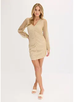 Mini jurk met rimpels, bonprix