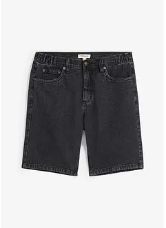 Jeans bermuda met elastiek opzij, classic fit, bonprix