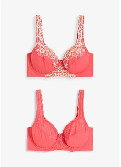 Beugel bh met fijne kant (set van 2), bonprix