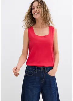 Longtop van katoen met carréhals, bonprix