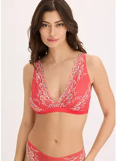 Bralette zonder beugels en met multicolor kant, bonprix