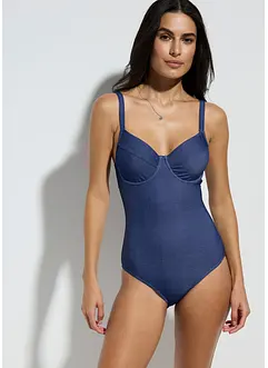 Beugel badpak in jeanslook, bonprix