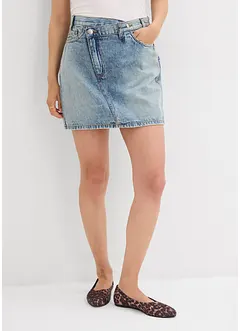 Spijkerrok met een asymmetrische band, bonprix