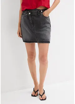 Spijkerrok met een asymmetrische band, bonprix