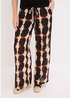Wijde broek in batik dessin, bonprix