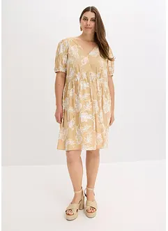 Tuniekjurk met borduursel van soepele viscose, bonprix