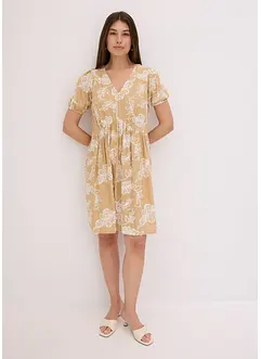 Tuniekjurk met borduursel van soepele viscose, bonprix