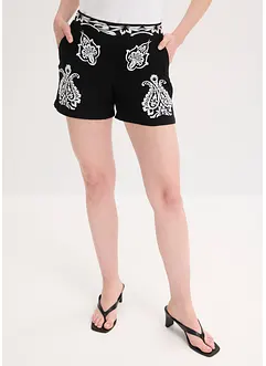 Short met borduursel van zachte viscose mix, bonprix