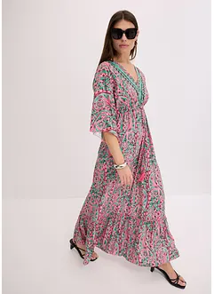 Gedessineerde maxi jurk van soepele viscose, bonprix