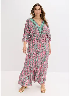 Gedessineerde maxi jurk van soepele viscose, bonprix