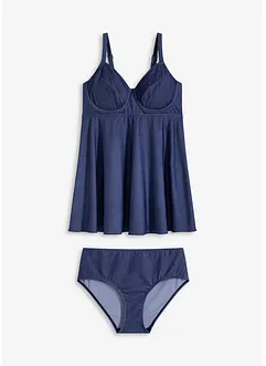 Lange tankini in jeanslook (2-dlg. set), bonprix