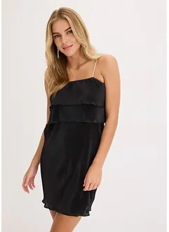 Jersey jurk met plissé, bonprix