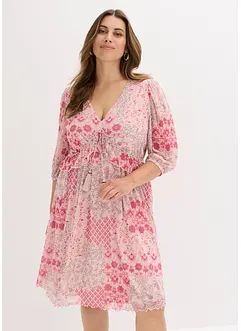 Gedessineerde tuniekjurk in mesh, bonprix