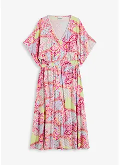 Jersey jurk met kant in een zacht viscosemix, bonprix