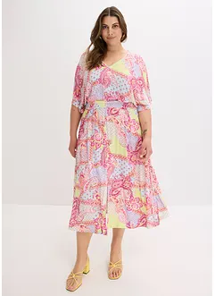 Jersey jurk met kant in een zacht viscosemix, bonprix