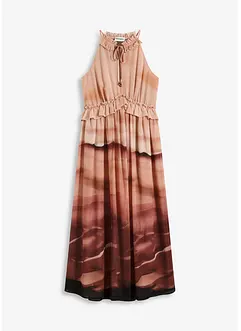 Gedessineerde jurk van chiffon, bonprix