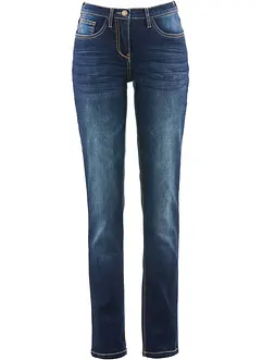 Straight stretch jeans, mid waist, bonprix