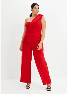 Jumpsuit van crêpe met structuur, bonprix