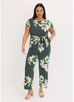 Jumpsuit met strikceintuur, bonprix