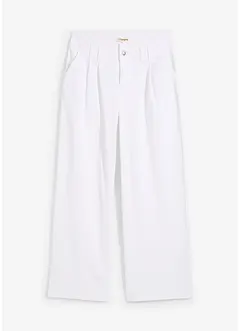 Wide leg jeans low waist, low stretch, bonprix